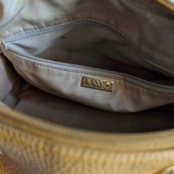 Orange Desmo Italian Leather Handbag - Picture 11 of 14